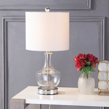 Colette 20" Mini Glass LED Table Lamp - JONATHAN Y